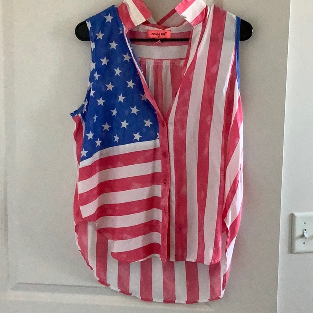 High low, American flag top, decent condition, used